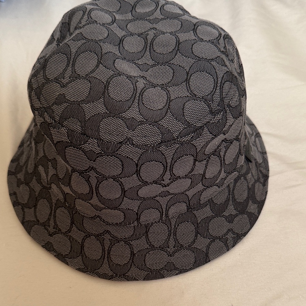 Coach Gray Bucket Hat